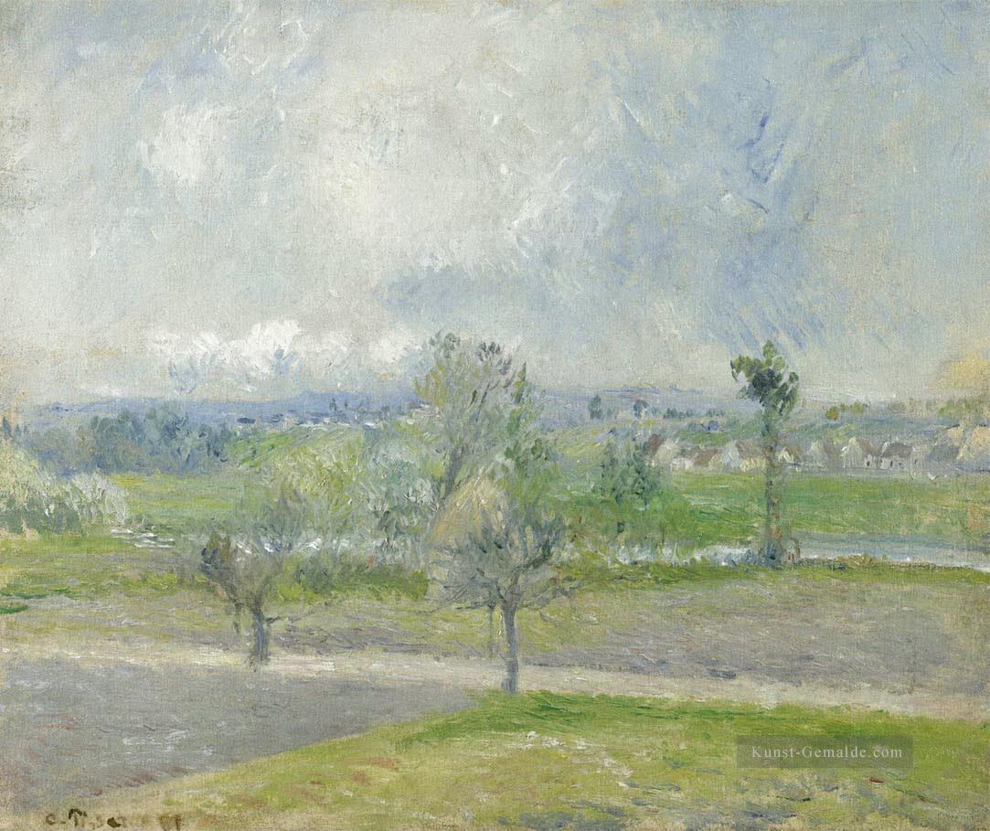valhermeil in der Nähe von oise regen Wirkung 1881 Camille Pissarro Ölgemälde